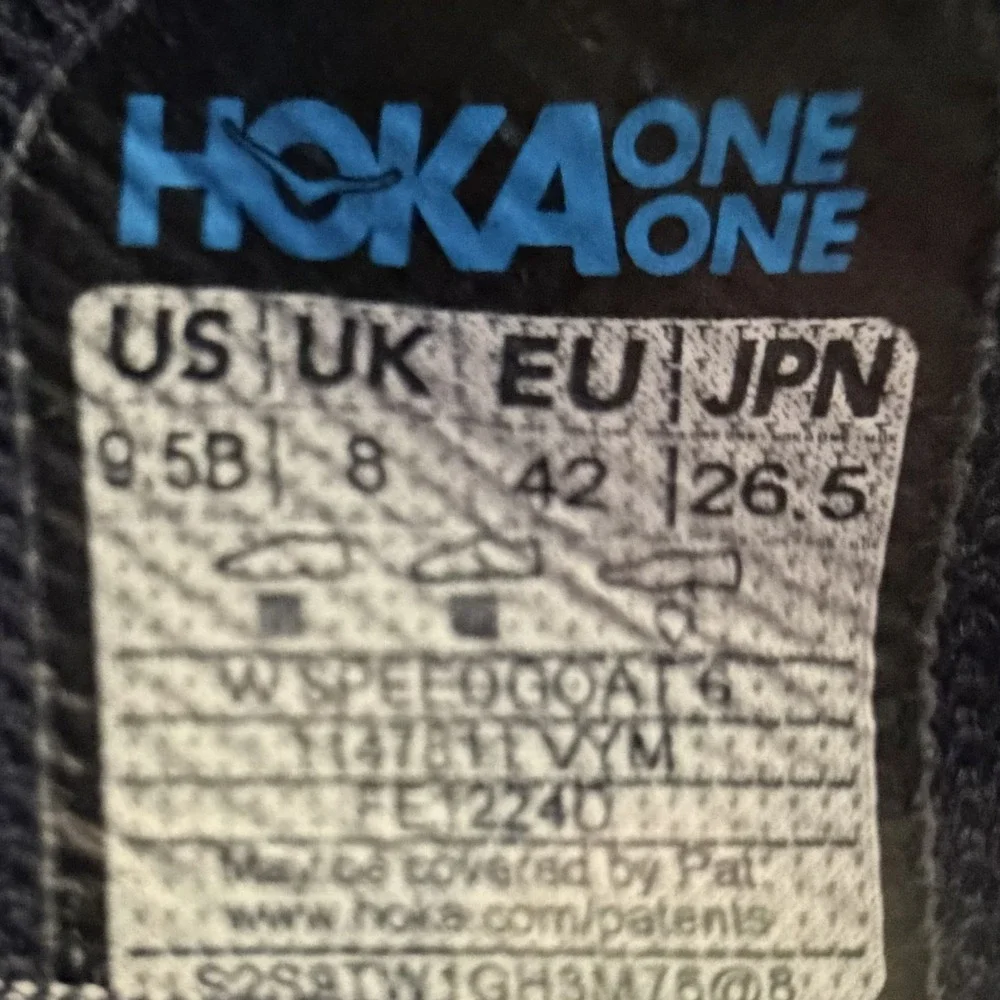 Hoka One One Speedgoat 6 Women's Size 9.5B Running Shoes Blue‎ Purple